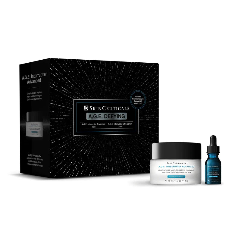 SkinCeuticals Christmas Gift Set - A.G.E. Defying - A.G.E. Interrupter Advanced 48ml & A.G.E. Interrupter Serum 15ml