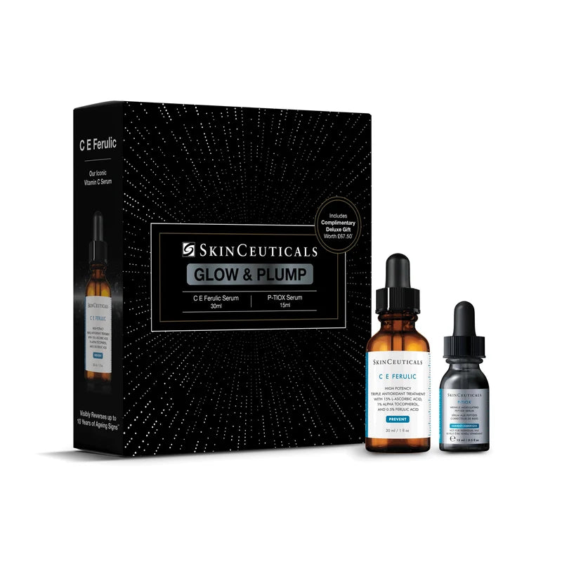 SkinCeuticals Christmas Gift Set - Glow & Plump - CE Ferulic 30ml & P-Tiox Serum 15ml